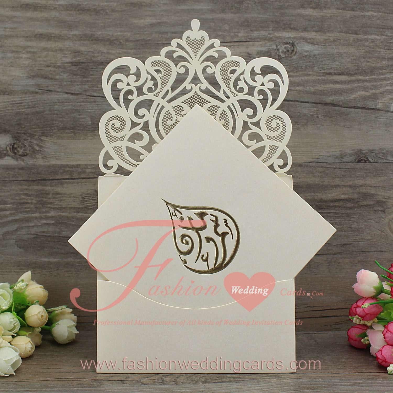 Unusual Laser Cut Pocket Wedding Invitations UK 